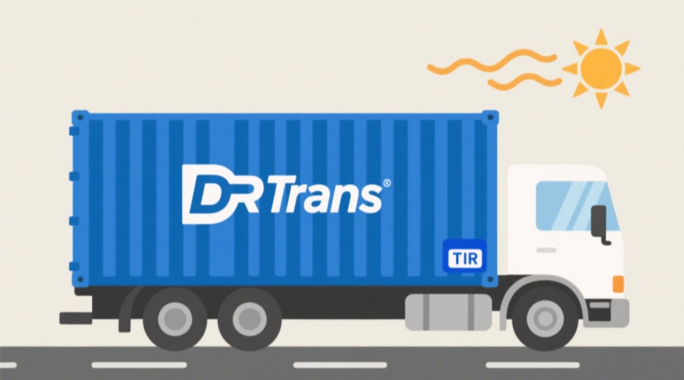 TIR-certified refrigerated truck with heat wave protection for international transport