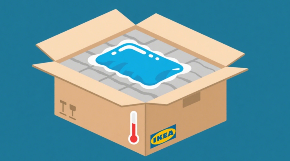 Three-layer insulated packaging for heat-sensitive goods during summer shipping
