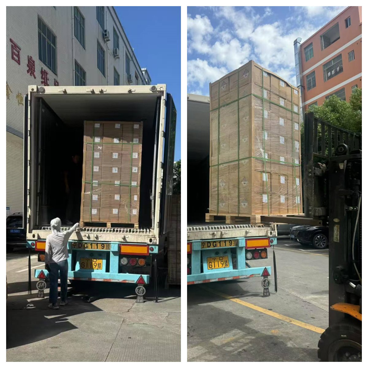 DR Trans refrigerated trailer transporting lithium-ion batteries at controlled 15-20°C during heatwave