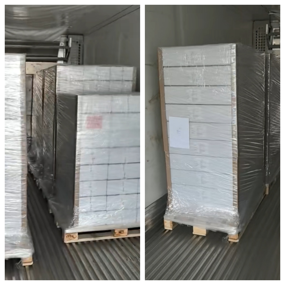 TIR refrigerated truck for cold chain transportation parked at loading dock in China