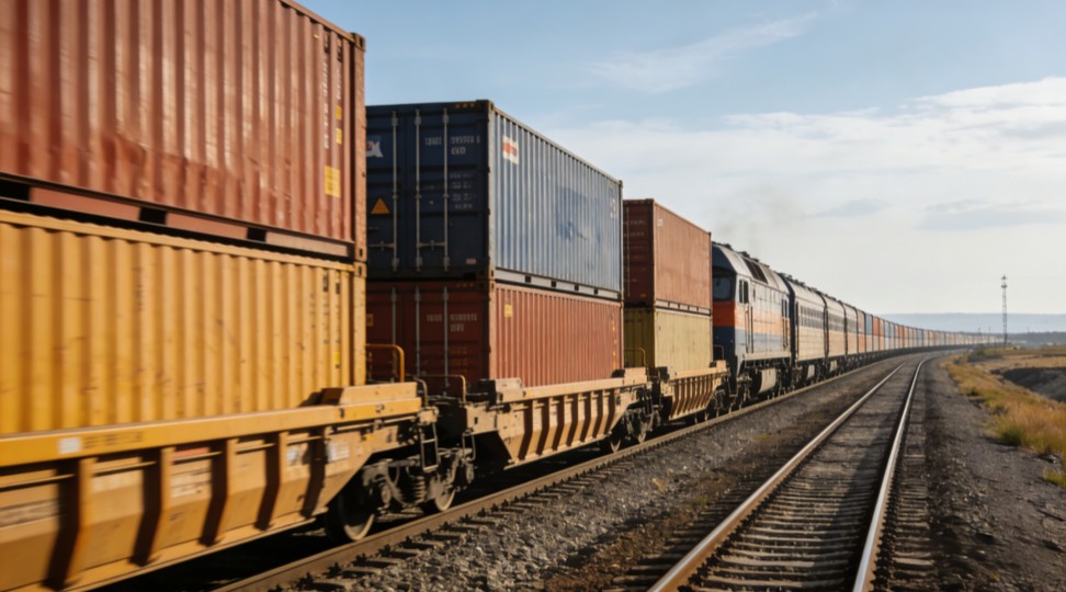 China-Russia rail freight train showing hidden costs in cross-border logistics